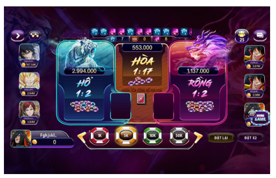 Game rồng hổ Typhu88 - Game cá cược đẳng cấp quốc tế